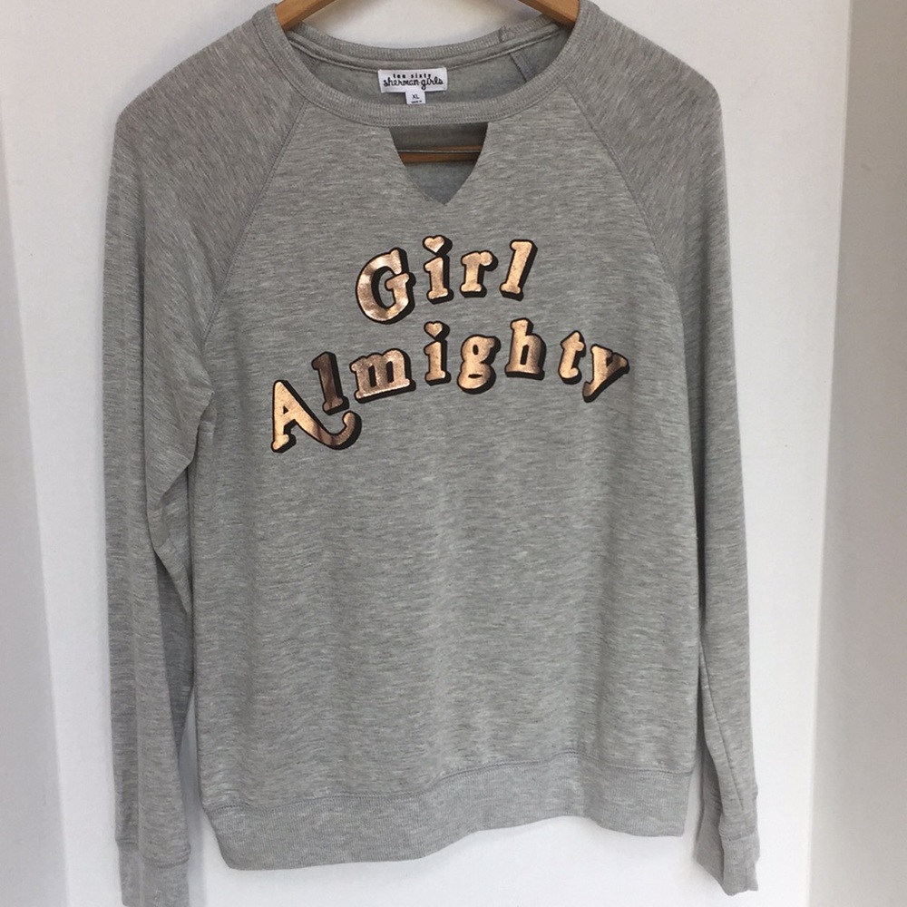 Ten Sixty Sherman top Girls XL gray long sleeve